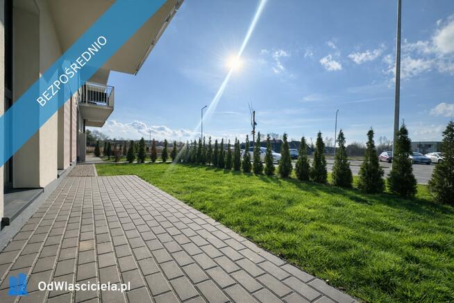4 pokoje, 2 łazienki i 43 m² tarasu z ogrodem – nowe mieszkanie na parterze
