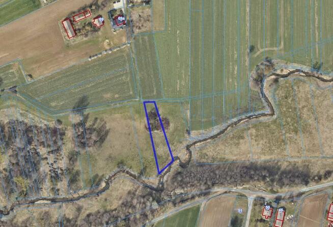Działka nad rzeką MOGIELNICĄ 13 arów pod Łęczną. PILNE