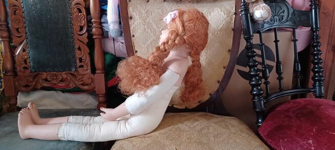 LALKA CIĘŻKA 81 CM STARA z wysoko gatunkow. winylu-to projek