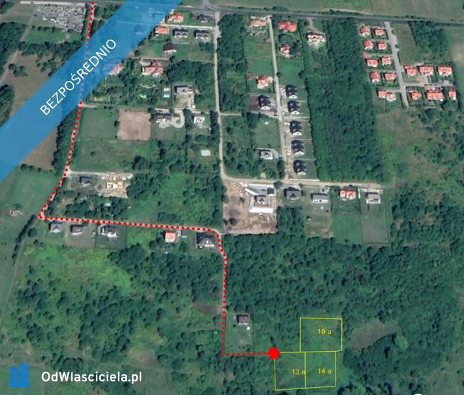 Raciborsko/ Wieliczka, prywatnie,19a ( oraz13 i 14a) południowy stok , cena 10,000/ ar