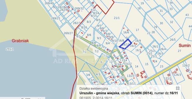 Działka budowlana Sumin gm. Urszulin