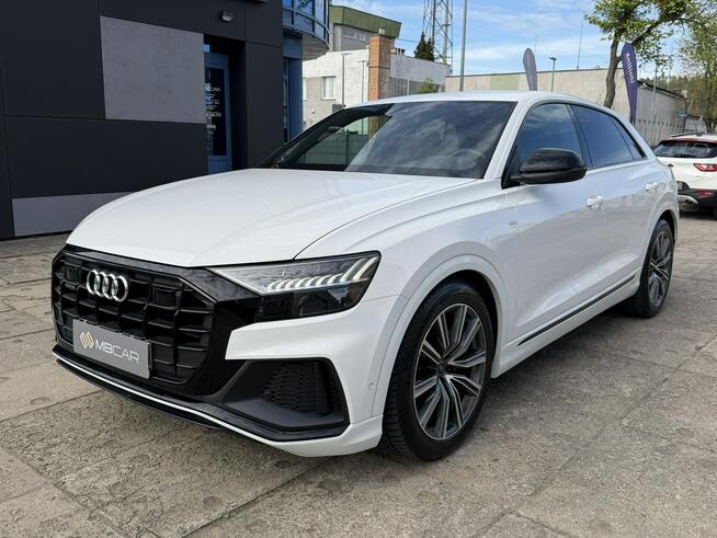 Audi Q8 FV 23% Pierwszy Właściciel Salon PL Bezwypadkowy Pneumatyka Oś Skrętna