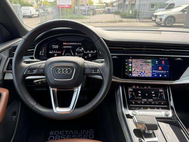 Audi Q8 FV 23% Pierwszy Właściciel Salon PL Bezwypadkowy Pneumatyka Oś Skrętna