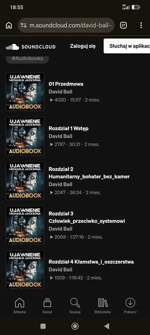 Michael Jackson Ujawnienie AUDIOBOOK PL