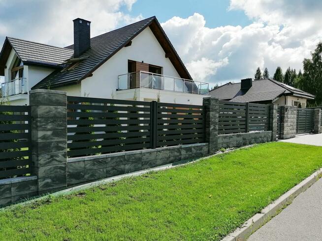 Ogrodzenie Frontowe Gładkie Nowoczesne Pustaki Styrobud Fini