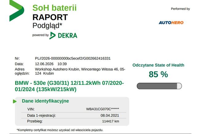 BMW 530 FV23 xDrive Luxury Navi Virtual Grzana Skóra Harman/Kardon Kamera LED