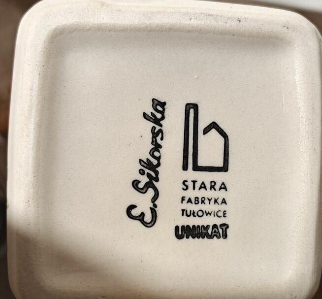 Butelka ręcznie malowana Ceramiczna