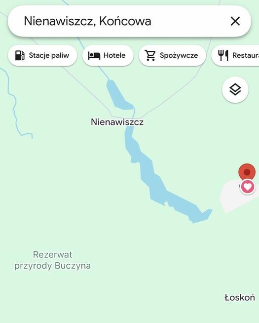 Działka 499m² z fundamentem pod dom CAŁOROCZNY – Nienawiszcz