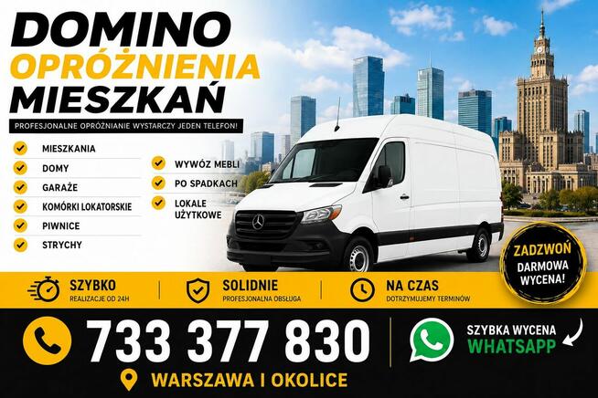 Wywóz mebli + Opróżnianie Mieszkań