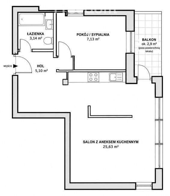 Katowicka | 41 m² | balkon | Malta | Politechnika