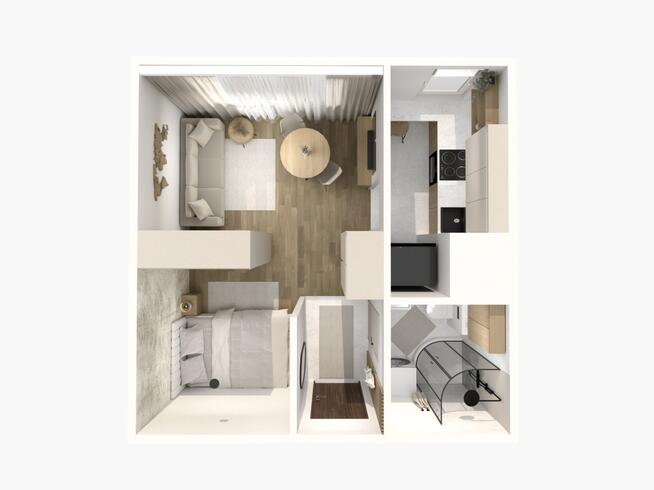 Stylowa Kawalerka | Remont | Meble + AGD | Murcki