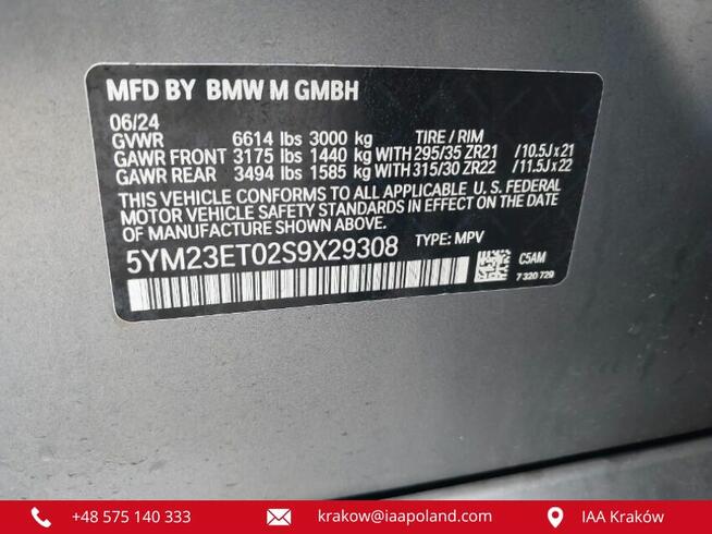 BMW X6 M 2025 / 4.4L / 626 KM / V8 / 4X4 /