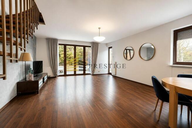 Dwupoziomowy apartament z ogródkiem Wilanów*Garaż