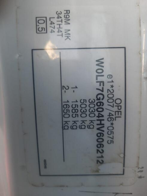 OPEL VIVARO ROK 2016 , I REJ ROK 2017, SUPER STAN MECHANICZNY
