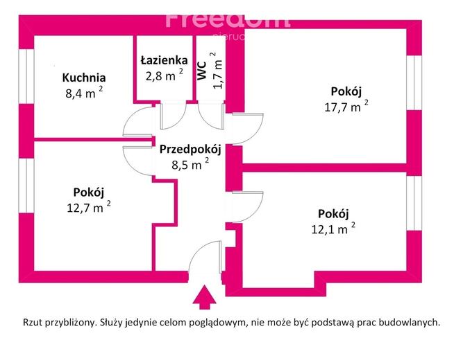 3 pokojowe mieszkanie w doskonałej lokalizacji