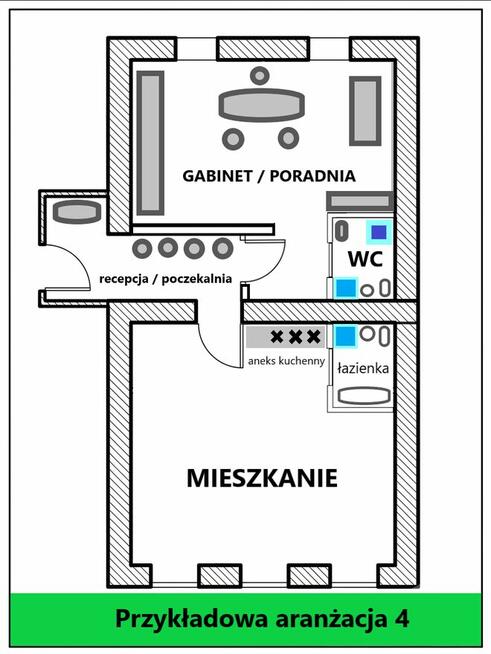 Apartament 5 pokoi 68m2 - mnogość aranżacji - Poznań Ogrody
