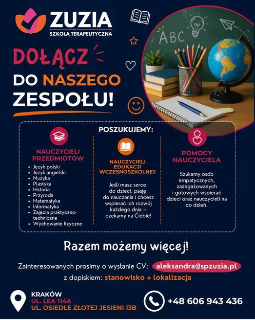 Poszukujemy nauczycieli!