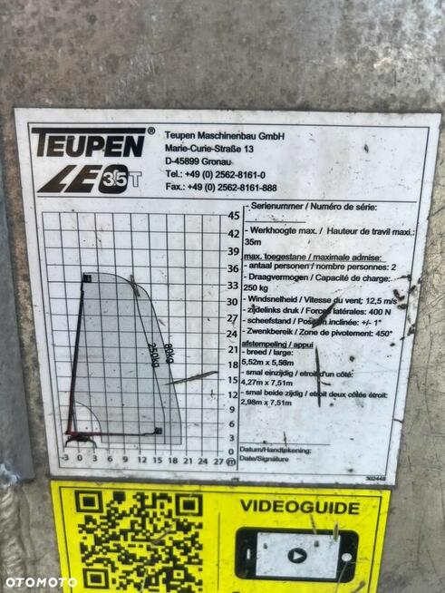 Podnośnik koszowy Teupen LEO 35T