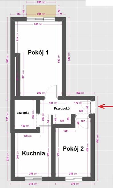 Malbork 2 pokoje, ul. Żeromskiego