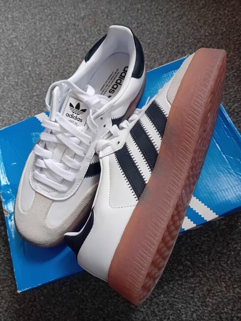 Nowe oryginalne Adidasy Samba JI1349 r 41,5 białe skórzane O