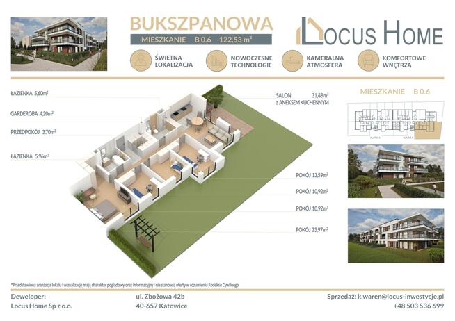 Mieszkanie 5-pokojowe Katowice ulica Bukszpanowa