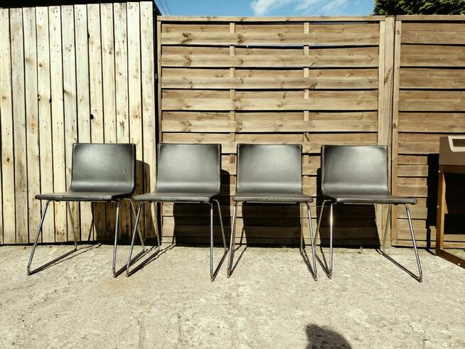 4 x krzesło IKEA Bernhard skóra naturalna