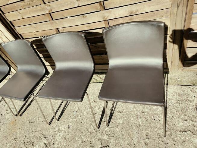4 x krzesło IKEA Bernhard skóra naturalna
