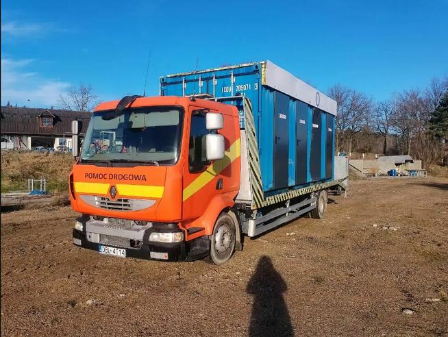 Renault MIDLUM – pomoc drogowa i kontener sanitarny