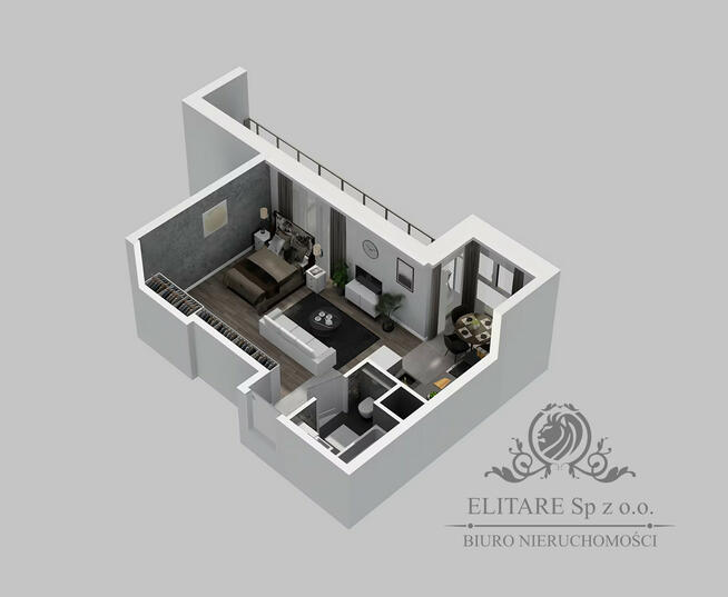 Mieszkanie 1pok. o pow 32,70m2 z loggią 15,27m2/ Reymonta Wrocław