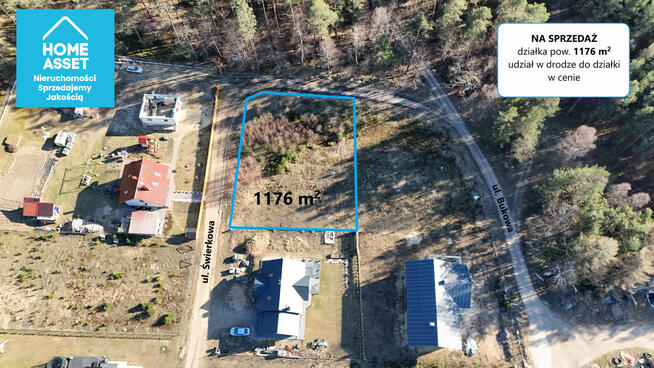 Warszkowo | Działka przy lesie | 1176 m²