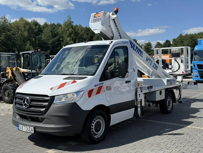 Mercedes Sprinter Podnośnik Koszowy 23m MULTITEL MTE230 Zwyżka Palfinger Ruthmann GSR P7