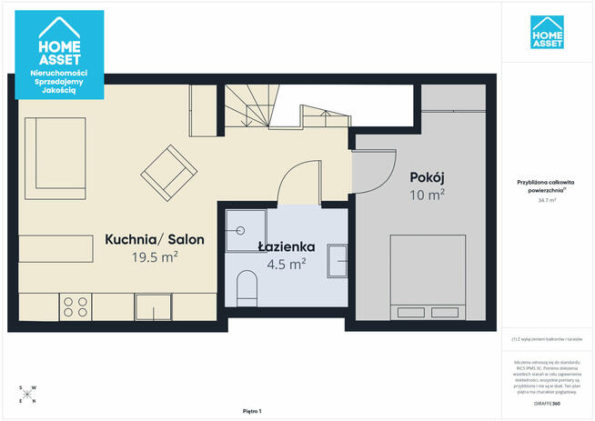 Nowe mieszkanie bezczynszowe 55 m² | 2 poziomy | Trąbki Wielkie