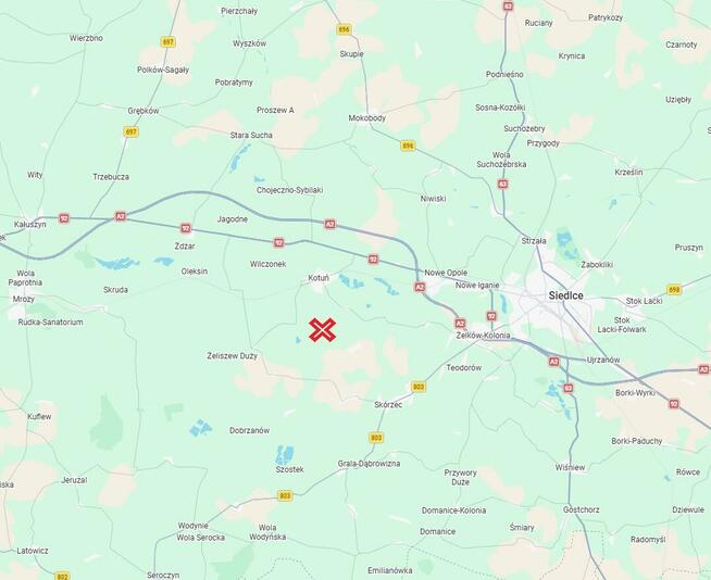 Działka budowlana Chlewiska gm. Kotuń