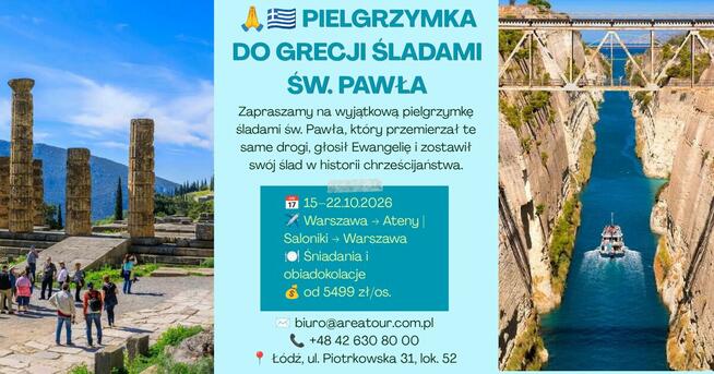 PIELGRZYMKA DO GRECJI ŚLADAMI ŚW. PAWŁA