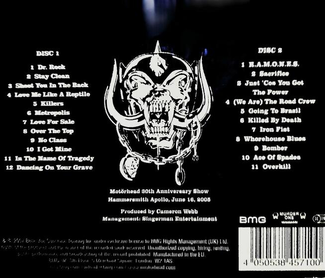 Polecam 2XCD Koncert Heavy Metalowego Zespołu Motorhead