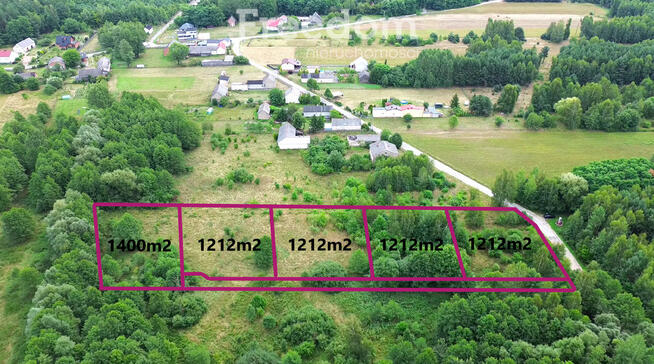 Działki 1200m2 w otulinie lasów Gertrudów/Gomunice