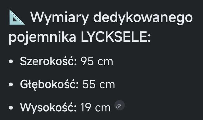 Sofa IKEA model Lycsele Havet ( wersja z najtwardszym mater