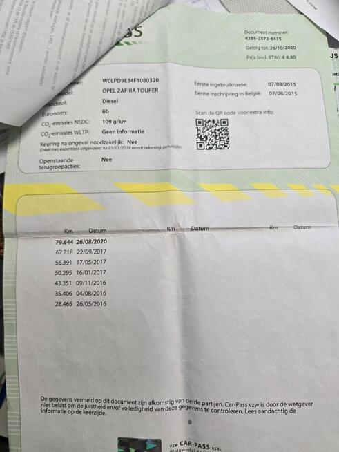 Opel Zafira 1.6 Cdti / 140 KM ! Car -Pass / Pewny Przebieg !! 180 TYŚ !! Euro 6B