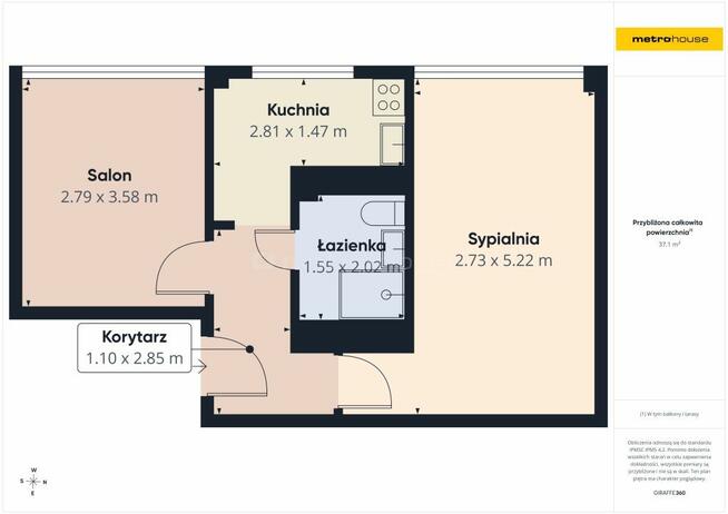 TOP LOKALIZACJA-2 pokoje- do wprowadzenia-36,6 m2