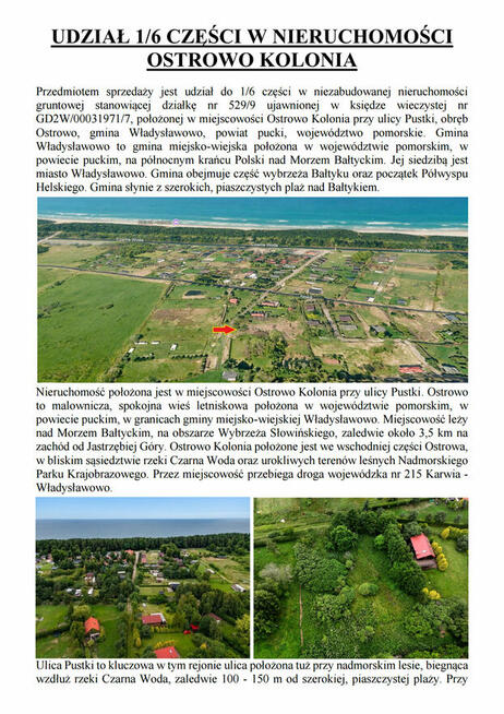 Syndyk sprzeda działkę Ostrowo Kolonia