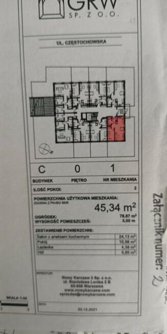 Spzedam dwupokojowe mieszkanie z dużym ogrodem