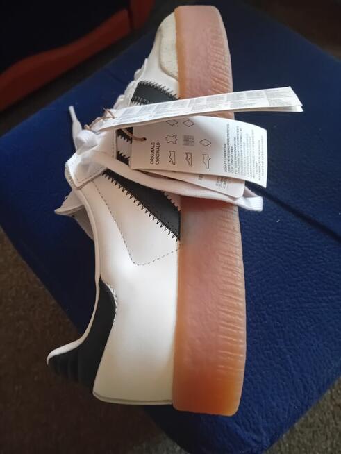 Nowe oryginalne Adidasy Samba JI1349 r 41,5 białe skórzane O