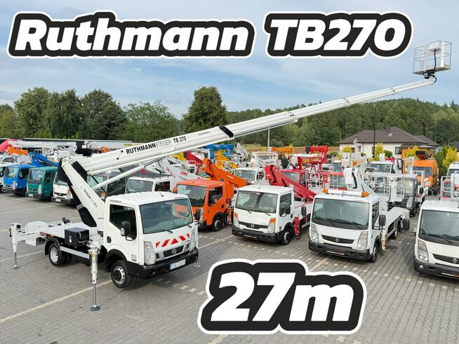 Nissan Cabstar Podnośnik Koszowy 27m RUTHMANN TB 270 Zwyżka UDT Wumag GSR P7