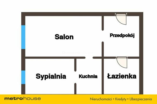 36 m² na parterze / 2 pokoje!
