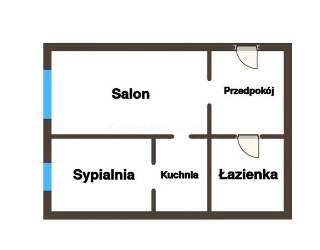 36 m² na parterze / 2 pokoje!