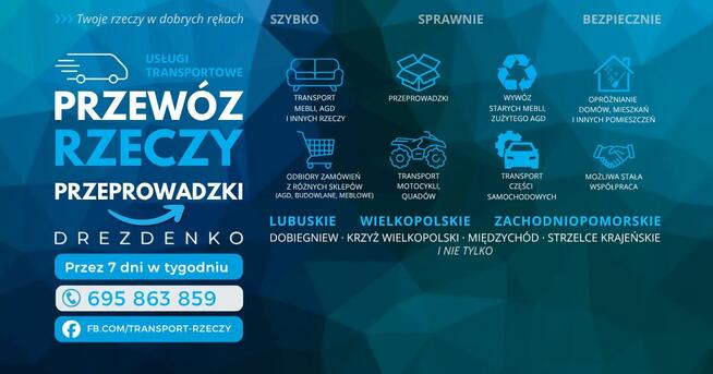 Przewóz rzeczy Przeprowadzki Transport Wywóz Lubuskie