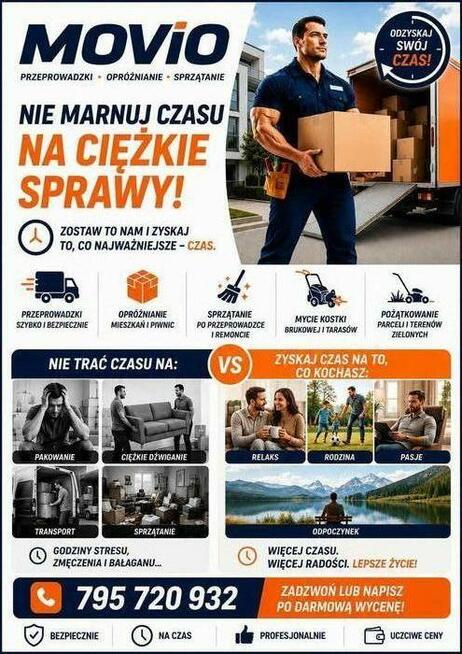 Przeprowadzki opróżnianie lokali mycie kostki
