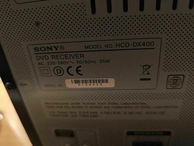 Sony HCD-DX400 – wieża DVD bez głośników pilota- SPRAWNA