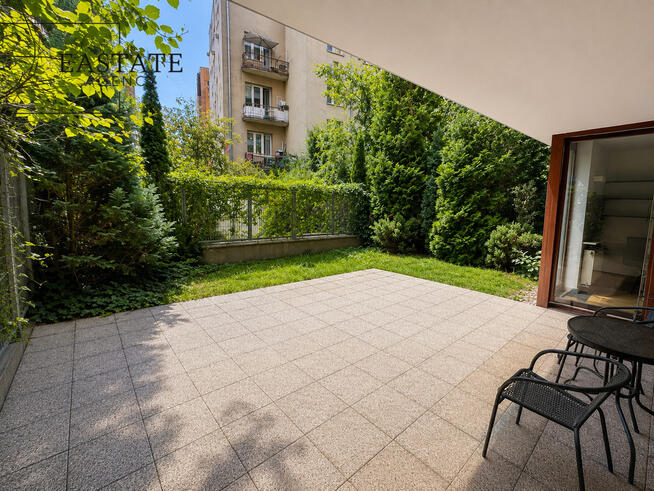 60 m² | garaż | Browary Warszawskie | ogród 64 m²