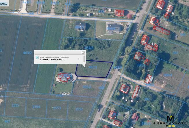 Działka budowlana Charzyno gm. Siemyśl, Wojska Polskiego